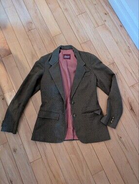 Fitted Olive Green Blazer